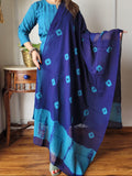Hand Block Printed Cotton Suit Set with Dupatta