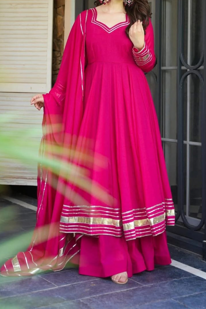 Designer Gota Patti Party Wear Set